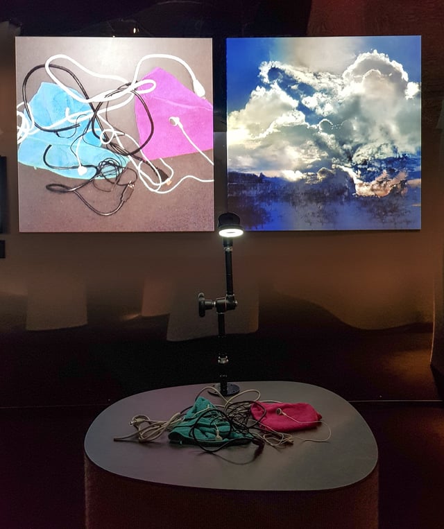 Learning to See (Interactive) installation view at AI: More than Human, Barbican Centre, London, UK, 2019.
